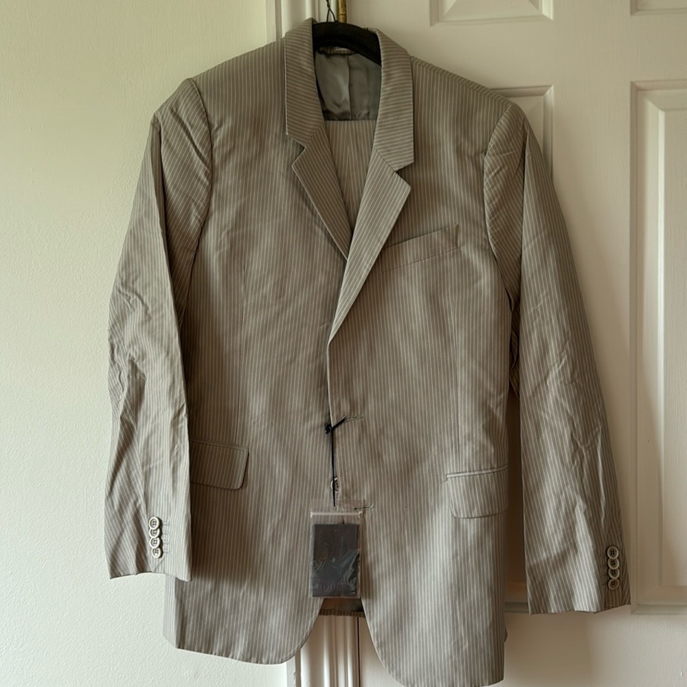 RARE ALEXANDER MCQUEEN PINSTRIPE SUIT 46